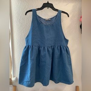 Denim babydoll dress by urban renewal
